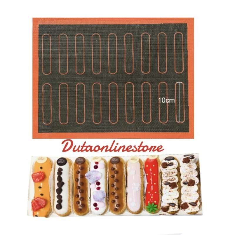 Promo Cetakan Alas Adonan Kue Eclair Silpat Eclairs Silmat Microwave ...
