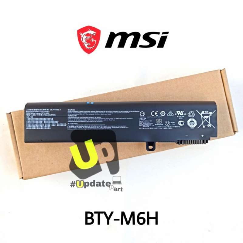 Promo Baterai Msi Bty-m6h Pe60 Pe70 Pl72 Px70 We62 We72 Cx62 Cx72 Gv62 ...