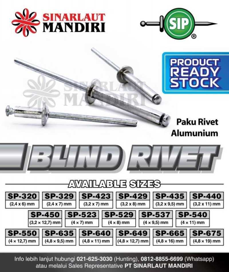 Sl4070 Rivets Jual Paku Rivet / Blind Rivet 523 Sip 4 X 7 Mm Eceran Khusus Di Seller ...