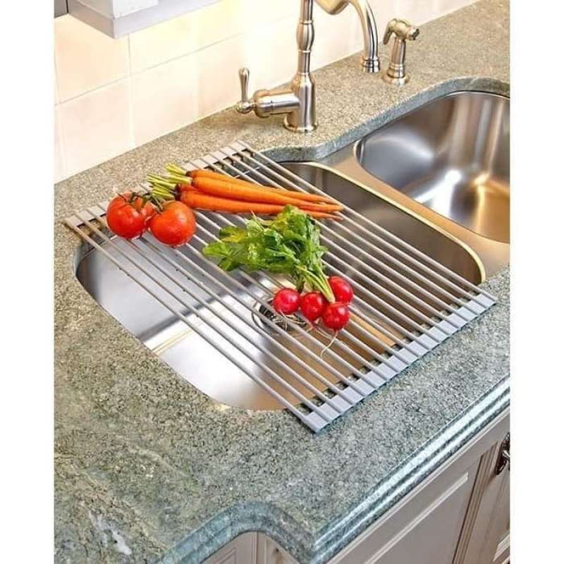 Promo Full Silicone Rak Pengering Foldable Kitchen Sink Drying Rack ...