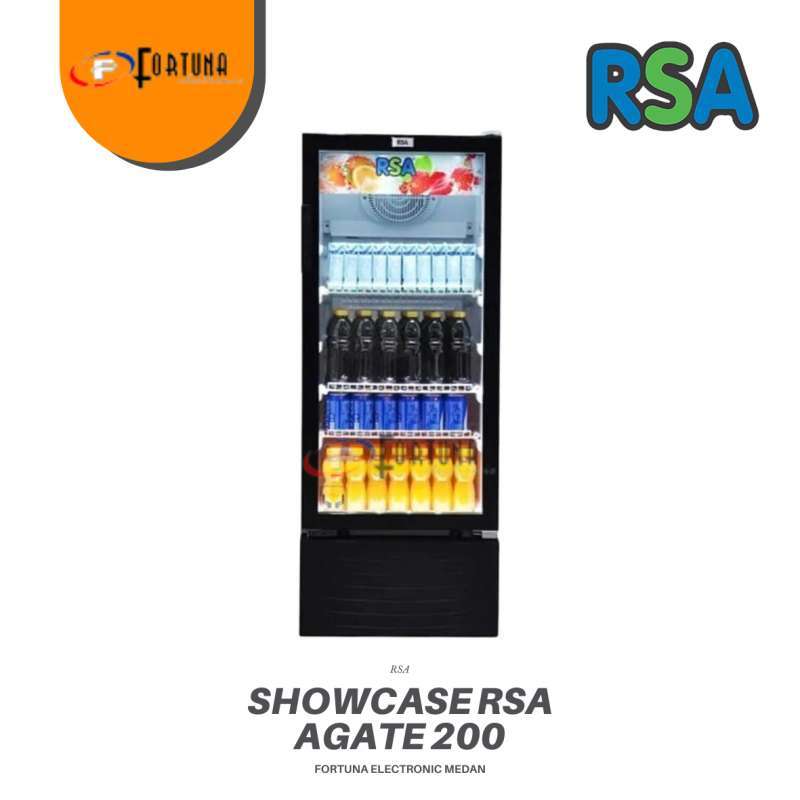 Jual Showcase Minuman Rsa Agate200 / Agate240 / Agate300 Medan - Rsa ...
