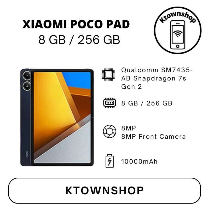 Jual Xiaomi Poco Pad 8/256 Gb Garansi Resmi Di Seller Ktownshop ...