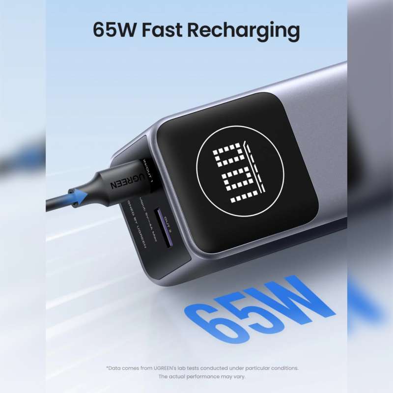 Powerbank USB C UGREEN 100W 20000mAh Support PD QC 3.0 Fast Charging