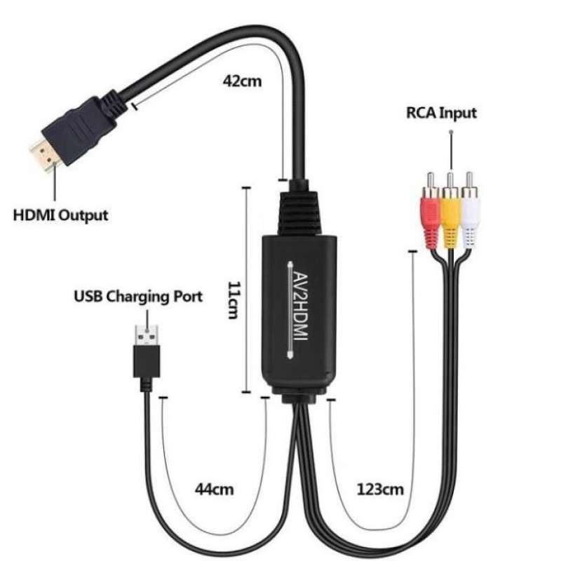 Kabel Av Rca To Hdmi Meter