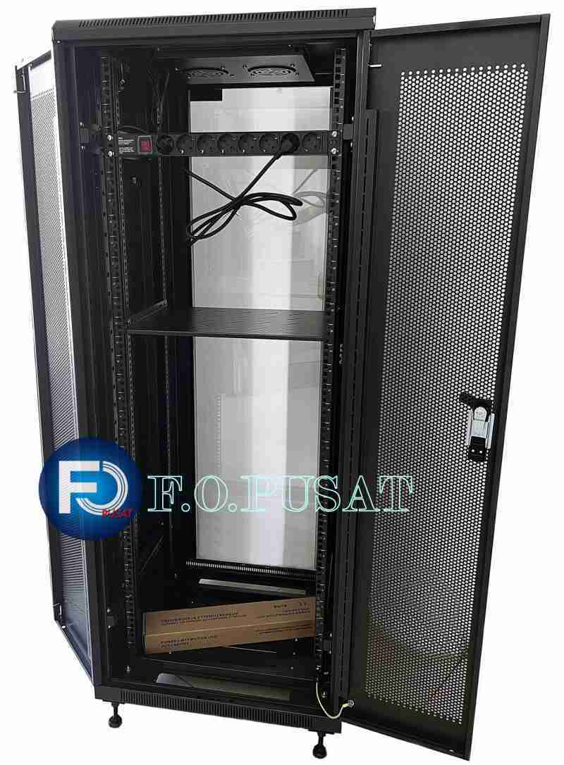 Promo Rak Server Terra 32u Depth 600mm / Close Rack / Rak Server Glass ...