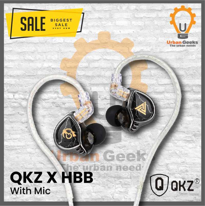 Deduce X Hbb Promo Qkz X Hbb Titanium Coated Diaphragm Driver Hifi Earphones With ...