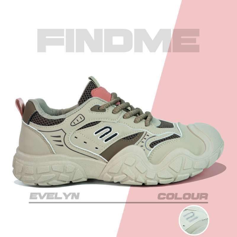 FINDME 36-40 EVELYN SEPATU SNEAKERS WANITA TERBARU SIMPLE TERBARU MODEREN  TRAVEL COMFY BAHAN PU BERKUALITAS BAGUS
