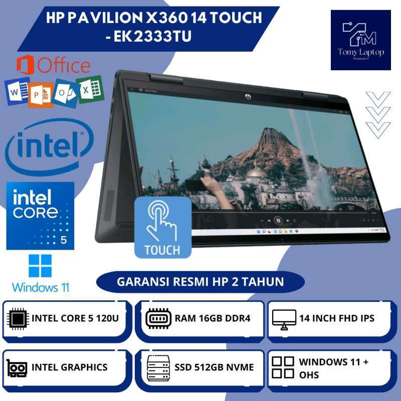 Core I5 Hp Pavilion X360 16gb Ram 512gb Ssd LAPTOP BARU HP