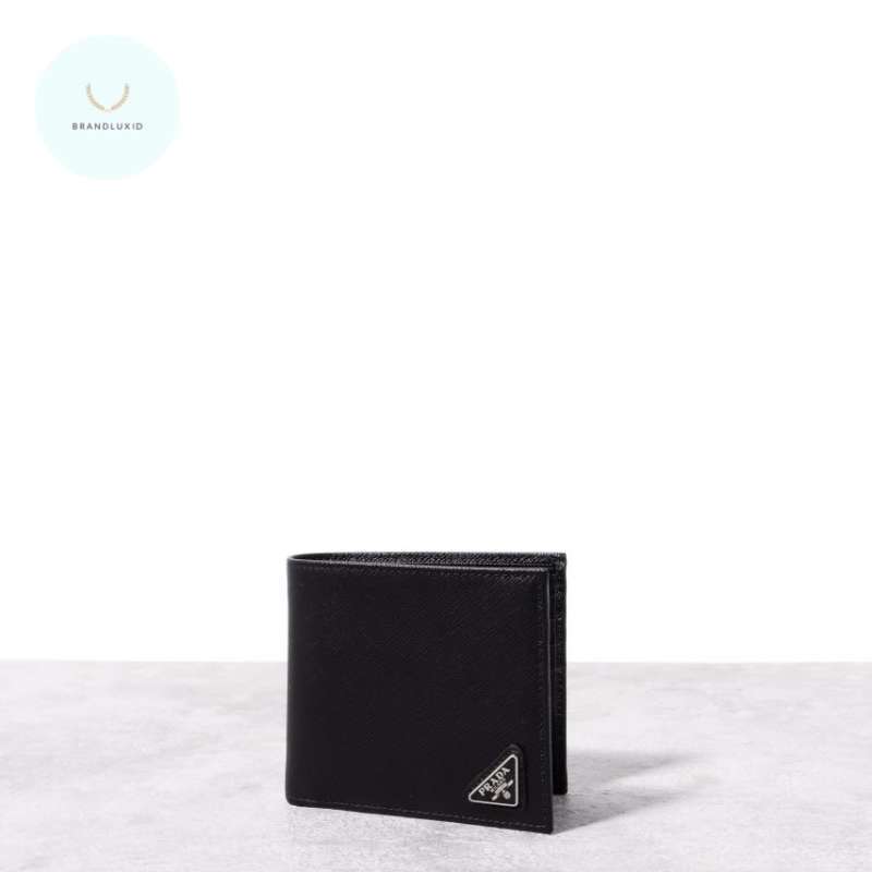 PRADA Triangle Logo Python Bifold Wallet Jual Prada Triangle Logo