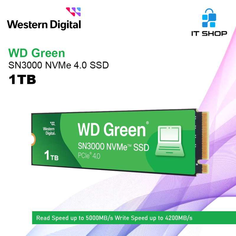 Jual Wd Green Sn3000 Nvme Ssd 1tb Di Seller It Shop Flagship