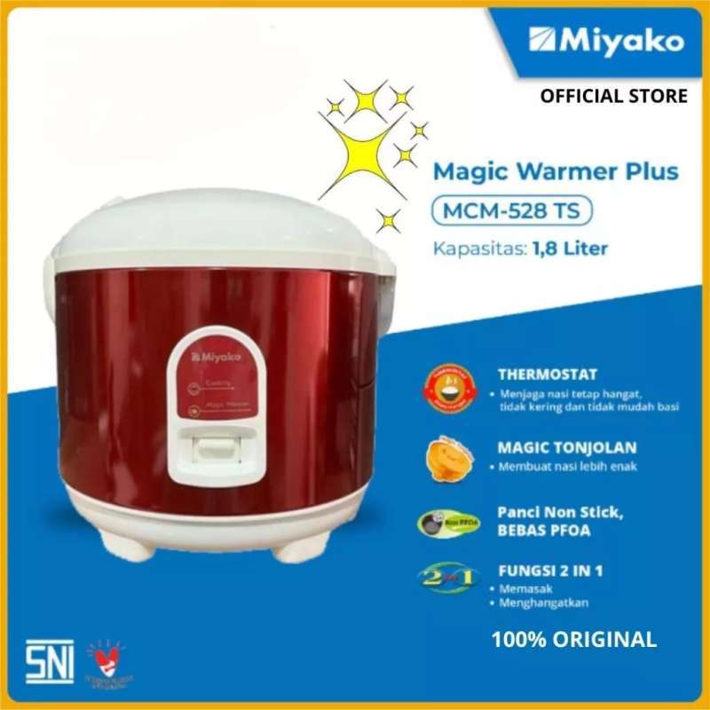 Magic 2 Liter Rice Cooker Miyako 2 Liter Mcm 528 🔥 Garansi Resmi & Harga Terbaru 2026
