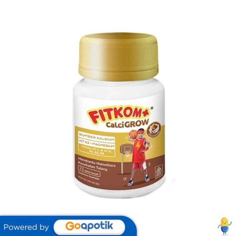 Jual Fitkom+ Calcigrow Chocomilk Botol 21 Tablet Di Seller Apotek ...
