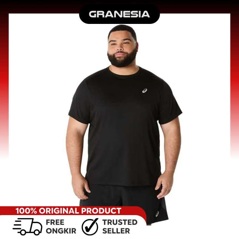 ASICS SILVER Men's Running T-Shirt 11D242001|Baju Olahraga Lari Pria