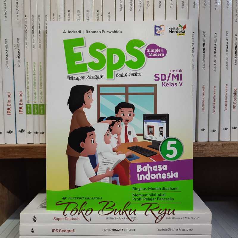 Promo Buku Esps Bahasa Indonesia Kelas 5 Sd/mi Kurikulum Merdeka Revisi ...