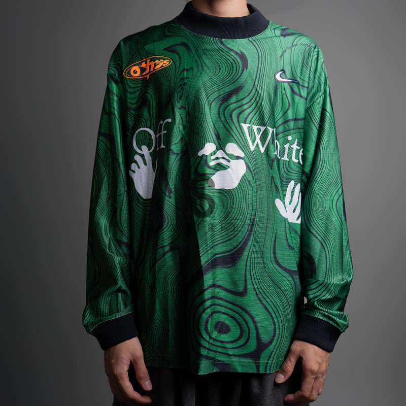 Jual Off White X Nike Jersey Allover Print Kelly Green ( 100