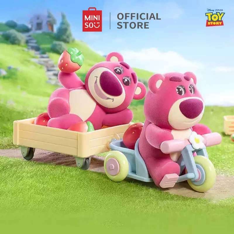 Miniso Disney Toy Story Action Figure Box Lotso Strawberry Orchard Series  Surprise Box Blind Box Mini Figure