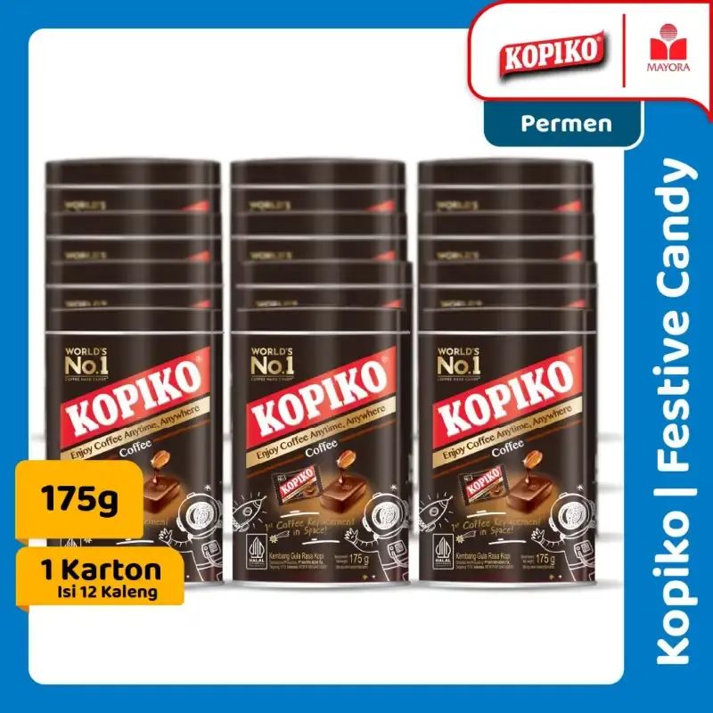 Kopiko Festive Can 175 g Coffee Candy
