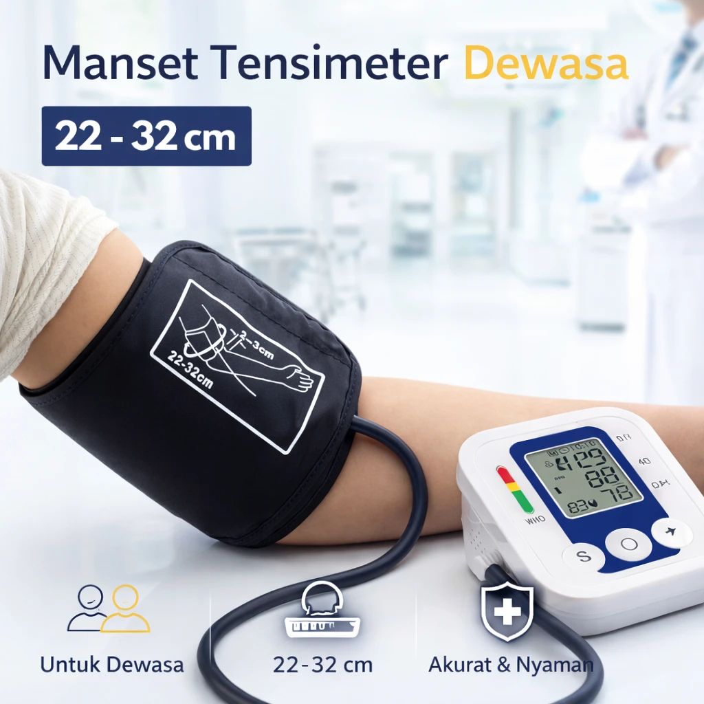 Jual Taffomicron Manset Tensimeter Dewasa Pengganti Cuff ...