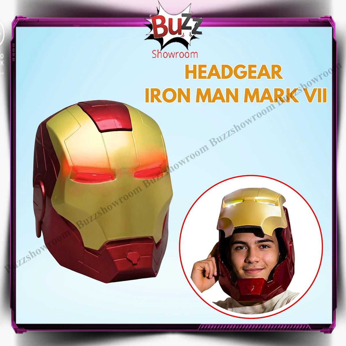 helmet iron man untuk dijual Iron-Man MK5 Silver Motorized Cosplay Helmet, Voice, Touch & Remote Control This state Helm Iron Man Asli -