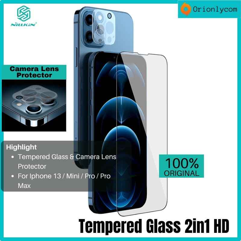 Tempered Glass Iphone 13 Mini 13 13 Pro 13 Pro Max NILLKIN 2in1 HD  Full Coverage Screen Protector