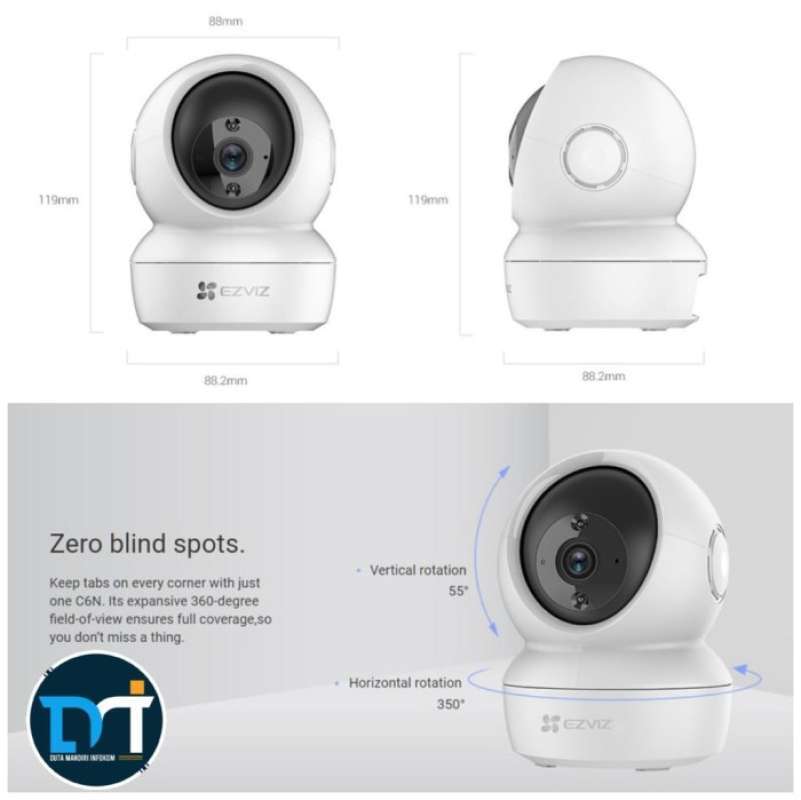 Smart H265 Promo C6N 4MP - 2K PRO Wireless CCTV H265 SMART WiFi PAN & TILT IPCAM ...