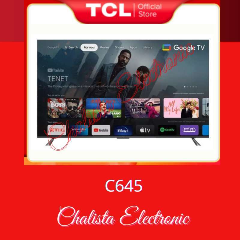 Jual Tcl 55c645 Qled 4k Uhd Smart Google Tv W/ Dolby Vision & Atmos 55 ...
