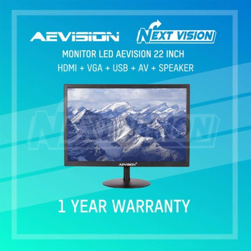 Promo MONITOR LED AEVISION 22 INCH - AE-LED22A-2K Diskon 23% di Seller ...