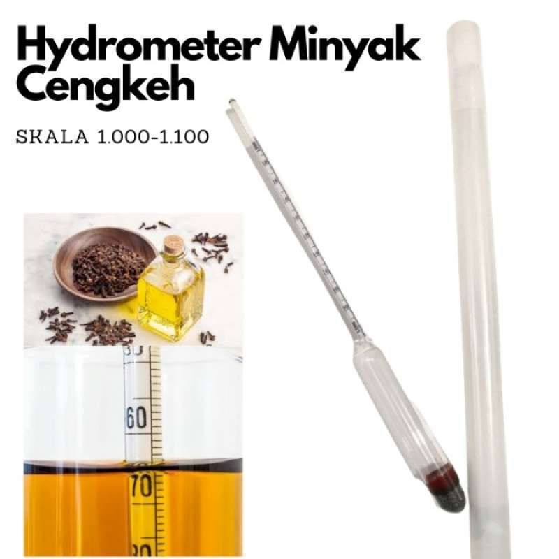 Promo Hydrometer Baume Density skala 1.0001.100 Alat Ukur minyak