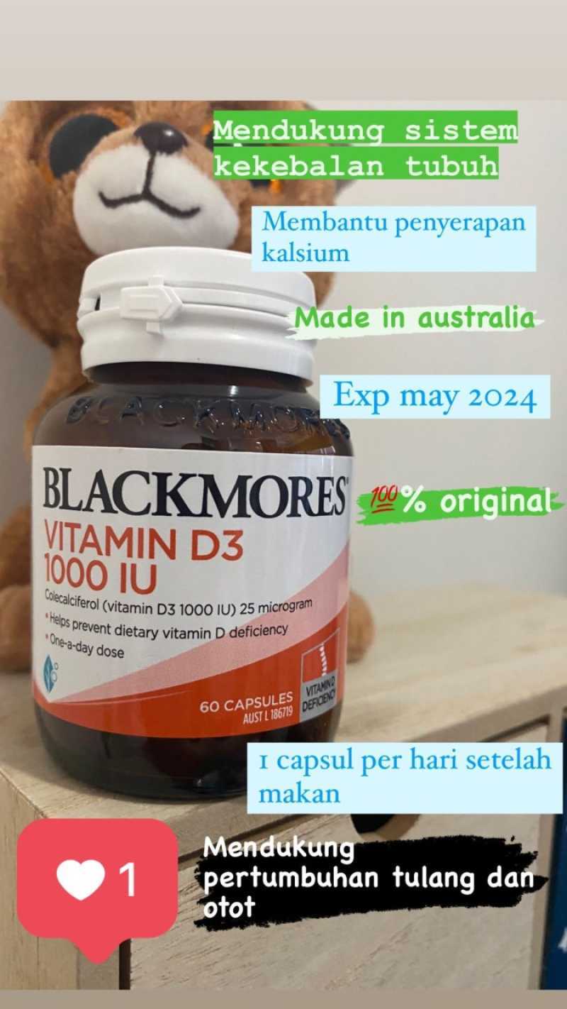 Promo Blackmores vitamin D3 1000 IU 60 Capsules Diskon 23 di Seller