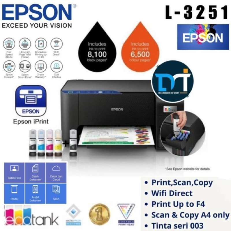 Promo Epson Ecotank L3251 AllInOne Wifi Ink Tank Printer Diskon 2