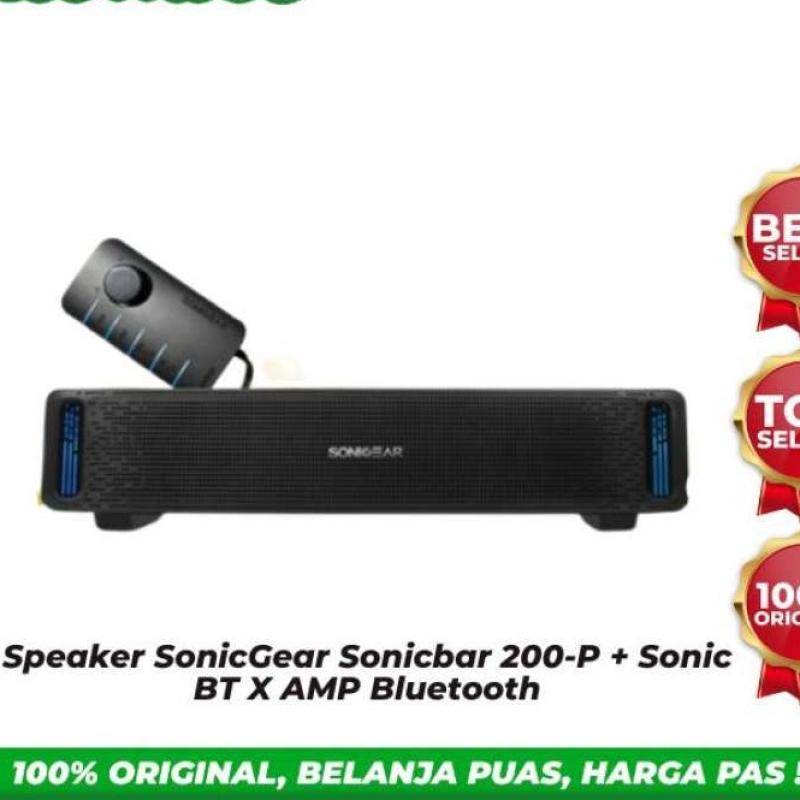 Jual Speaker SonicGear Sonicbar 200P + Sonic BT X AMP Bluetooth di