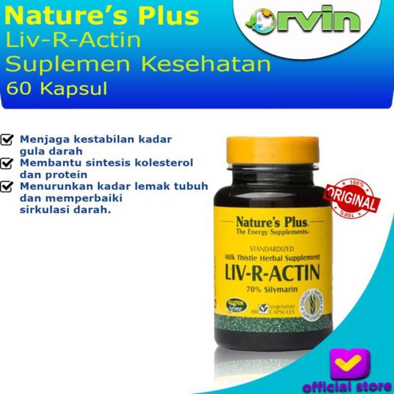 Jual Natures Plus Liv-r-actin 60 Kapsul | Nature Plus | Suplemen ...