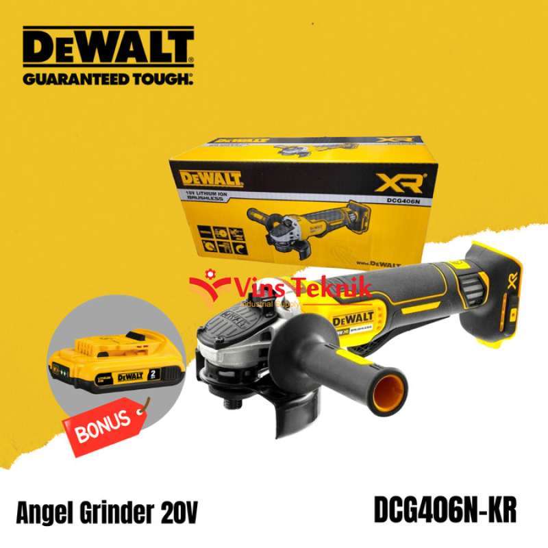 Promo BRUSHLESS ANGLE GRINDER DEWALT DCG 406 DCG406N MESIN GERINDA