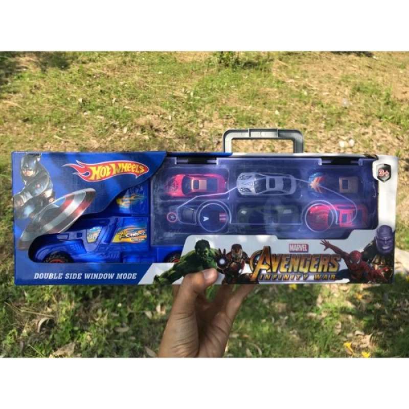 Jual Mainan Hot Wheels Set Truck Mobil Avengers And Truck Di