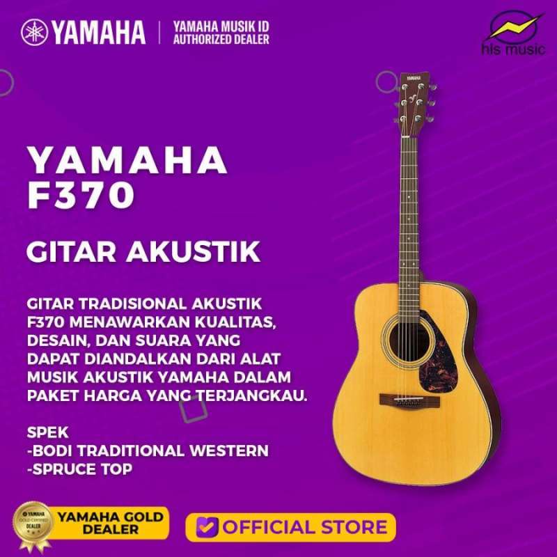 Promo Yamaha F370 Gitar Akustik Diskon 18% di Seller HLS Music Official ...