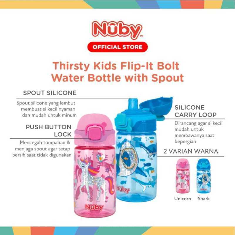 NUBY TRITAN FLIP IT BOLT GLITER CUP 415ML