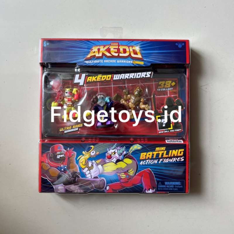 Promo Akedo Ultimate Arcade Warriors - Warrior Collector 4-pack Diskon ...