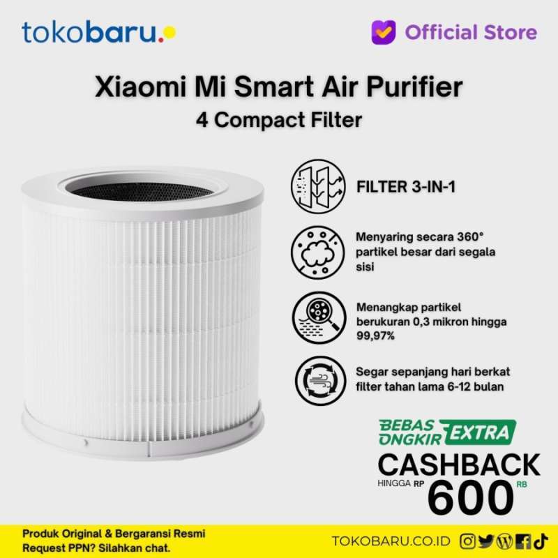 Jual Xiaomi Mi Smart Air Purifier 4 Compact / Lite / Pro Filter Di ...