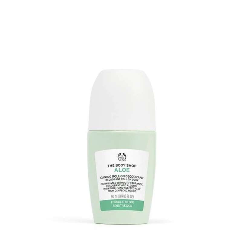 Promo The Body Shop Deodorant Aloe Caring Roll-on Deodorant 50 Ml ...