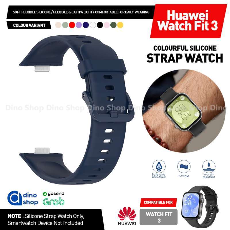 Jual Strap Rubber Silikon For Huawei Watch Fit 3 2024 Tali Jam Tangan Midnight Blue Di Seller Dino Shop id Gelam Jaya Kab. Tangerang Blibli