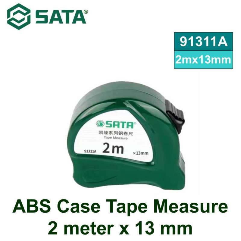 Jual Meteran 2 Meter X 13 Mm 91311a Abs Case Tape Measure 2 M X 13 Mm ...