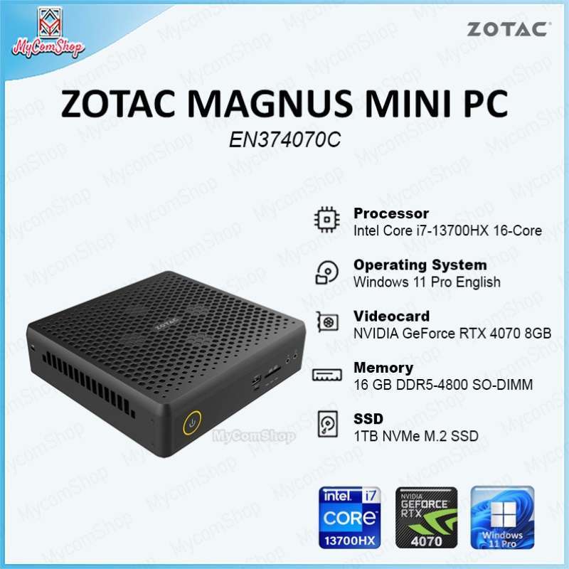 ZOTAC ZBOX MAGNUS EN374070メモリ32GB SSD1TB ZOTAC ZBOX