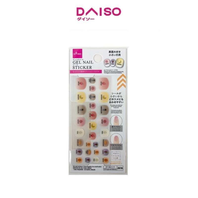 Jual Daiso Gel Nail Stickersi Love English For Small Nails Di Seller