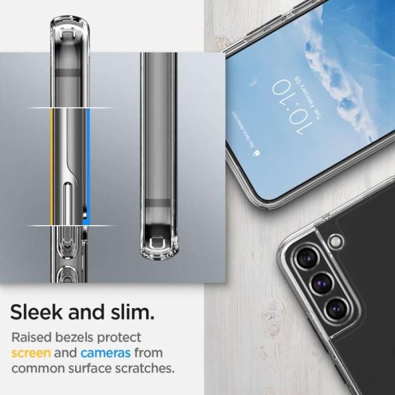 Case Samsung Galaxy S22 Ultra Plus Spigen Crystal Hybrid Clear Casing