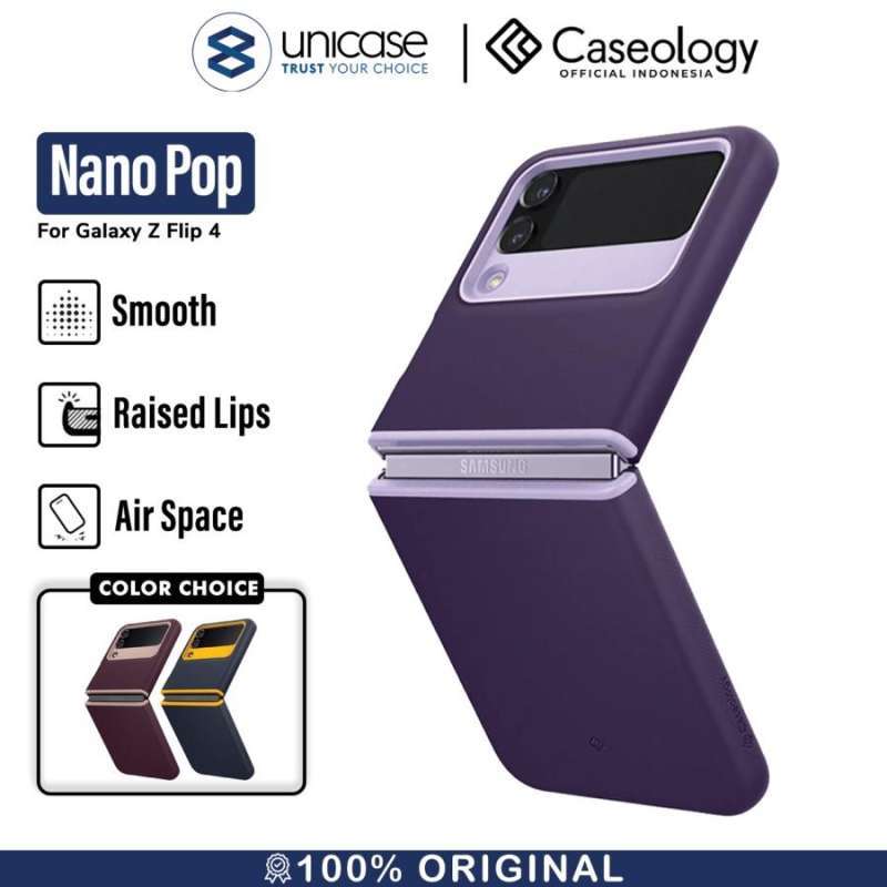 Caseology Galaxy Z Flip 4 Case Nano Pop - Blueberry Navy ACS05119