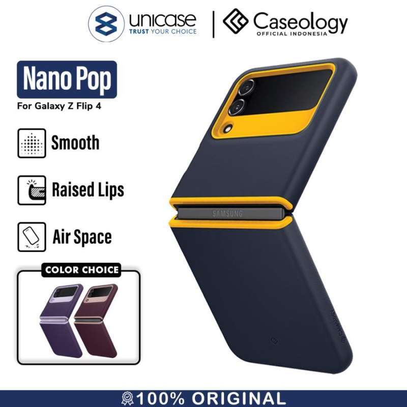 Caseology Galaxy Z Flip 4 Case Nano Pop - Blueberry Navy ACS05119