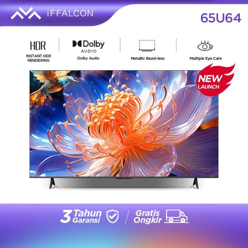 Promo [new Launch] Iffalcon By Tcl 65u64 - 65 Inch Google Tv - 4k Uhd ...