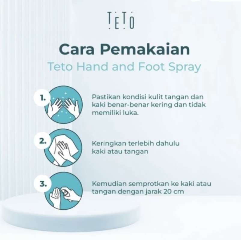Jual Teto Hand And Foot Antiperspirant Spray 30ml Greentea Bpom Mui Di ...
