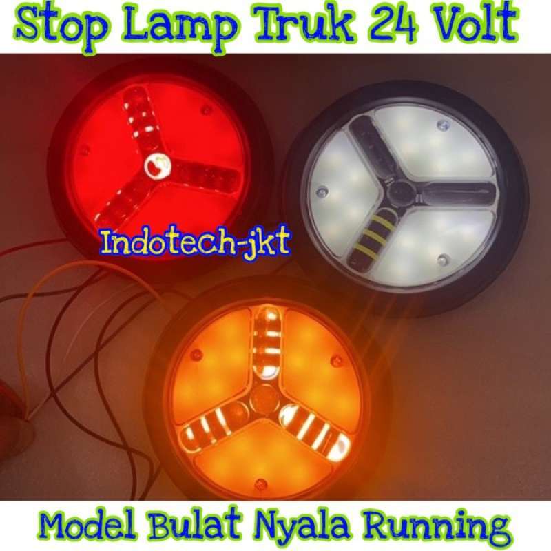 Promo Stop Lamp Lampu Belakang Truk 24 Volt Model Bulat Neww Diskon 37