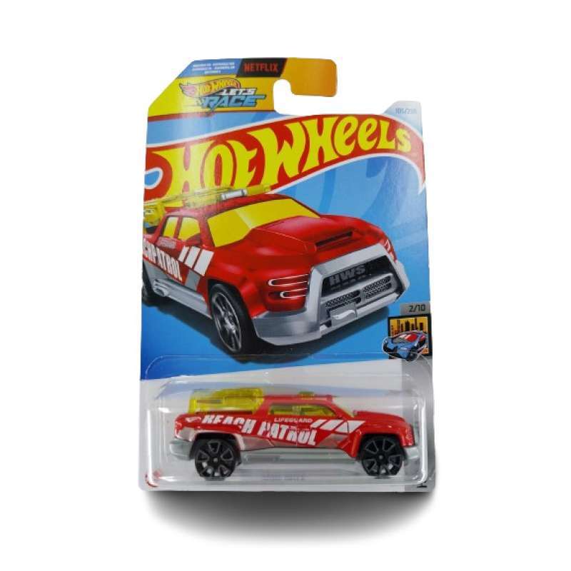Hot Wheels Lets Race Surf Duty Merah Beach Patrol HW Metro